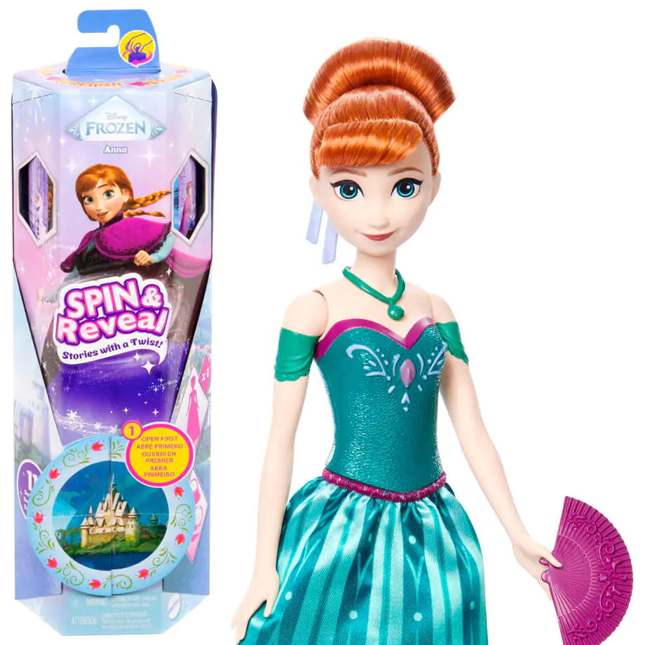 Disney Frozen Păpușă Anna Spin And Reveal poza produsului