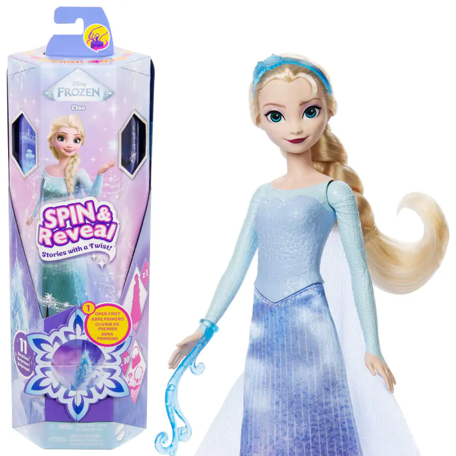 Păpușă Disney Frozen Spin And Reveal Elsa poza produsului