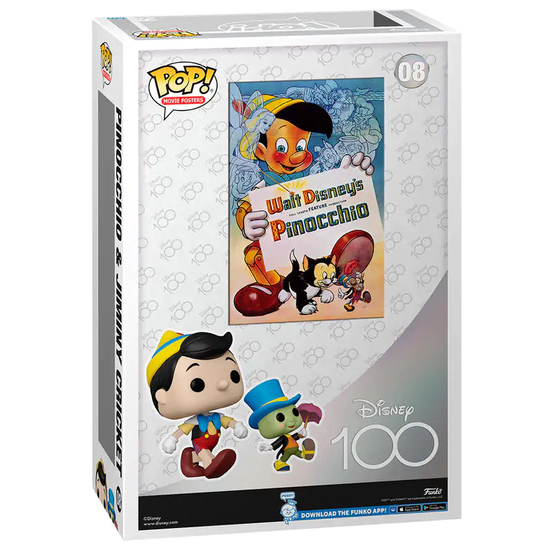 Disney POP! Poster film & figurină Pinocchio 9 cm poza produsului