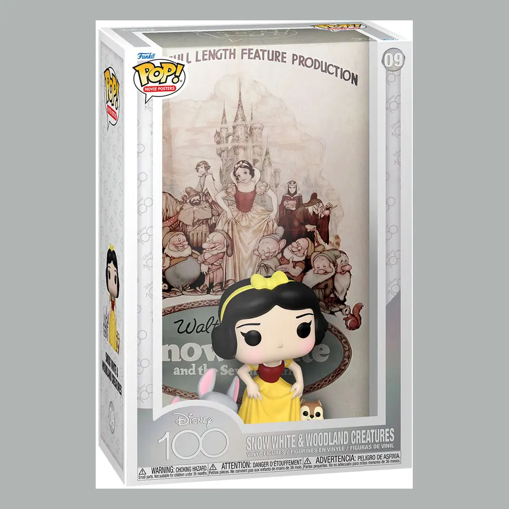 Disney POP! Poster de film & Figurina Alba ca Zapada 9 cm poza produsului