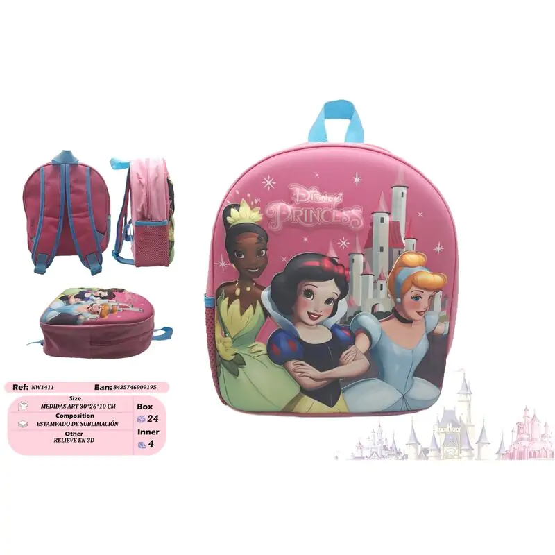 Rucsac 3D Disney Princess 30cm poza produsului