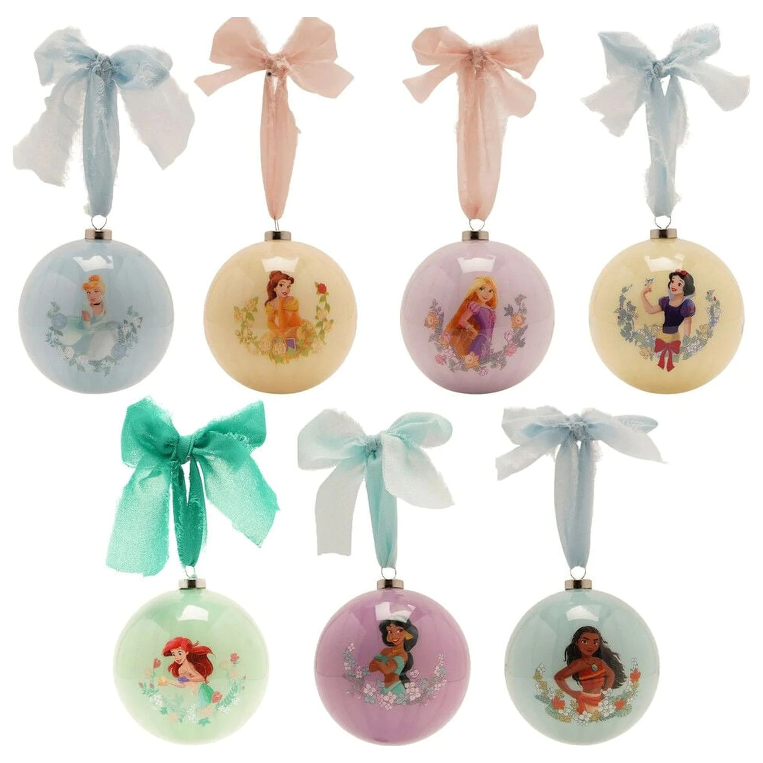 Disney Princess Set de 7 globuri de Craciun poza produsului