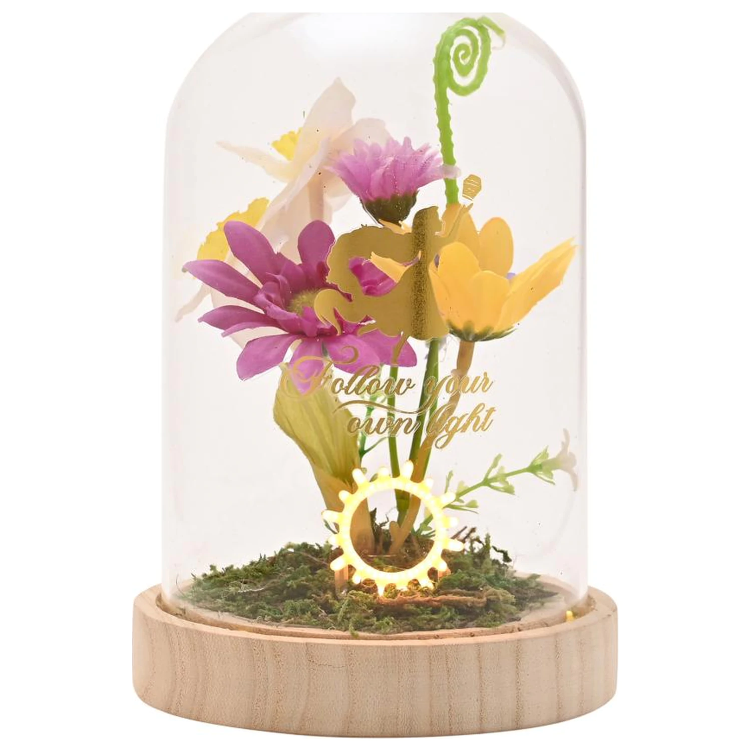 Disney Princess Rapunzel Floral Cloche cu o Neon Light poza produsului