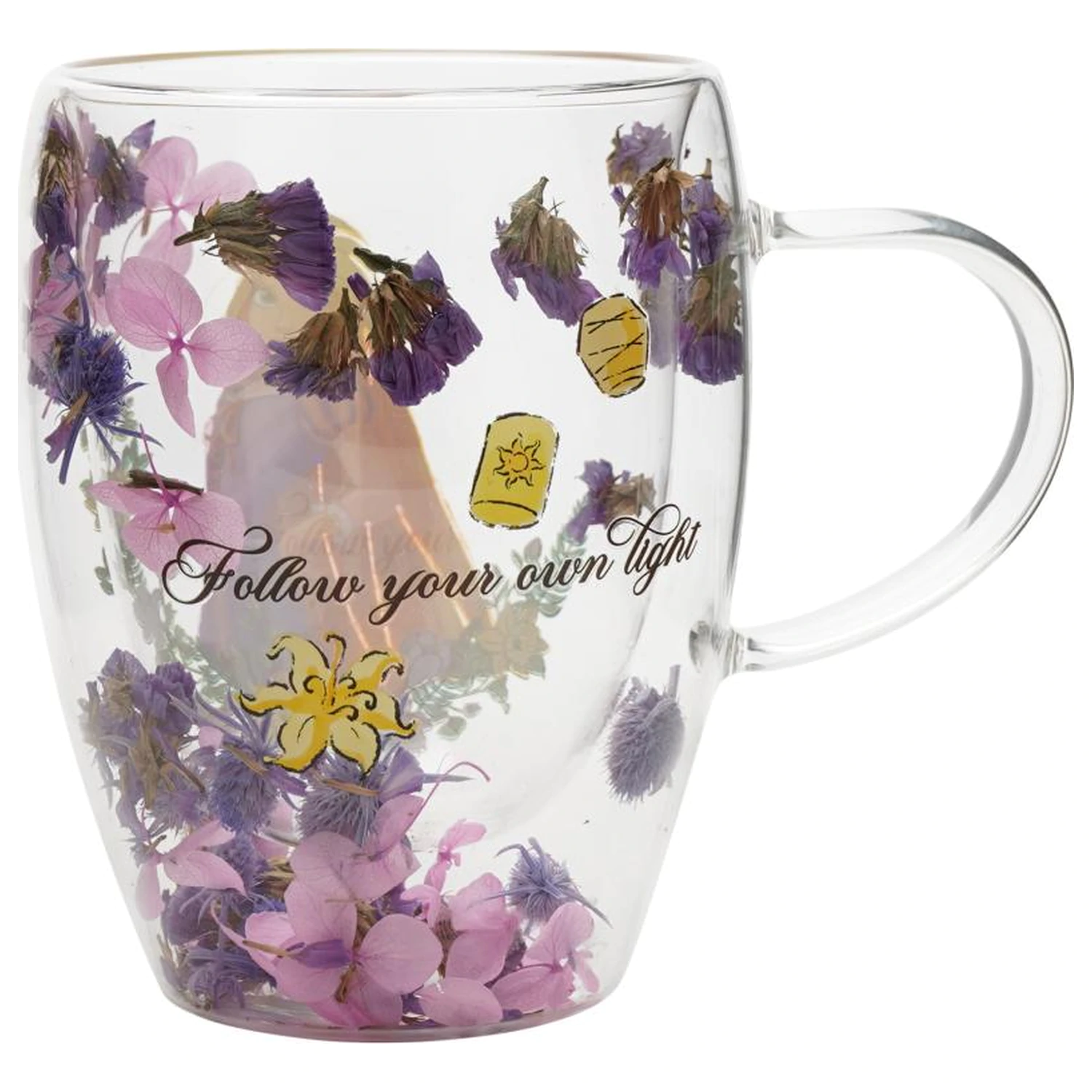 Disney Princess Rapunzel pahar cu flori uscate 300 ml poza produsului