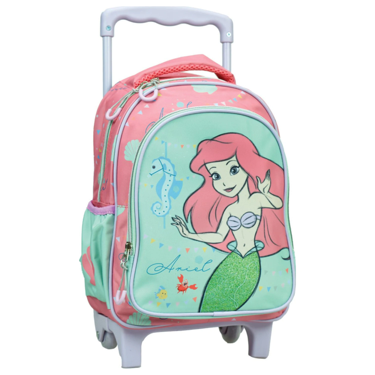 Disney Princesses Ariel ghiozdan prescolar rulant, geantă 30 cm poza produsului