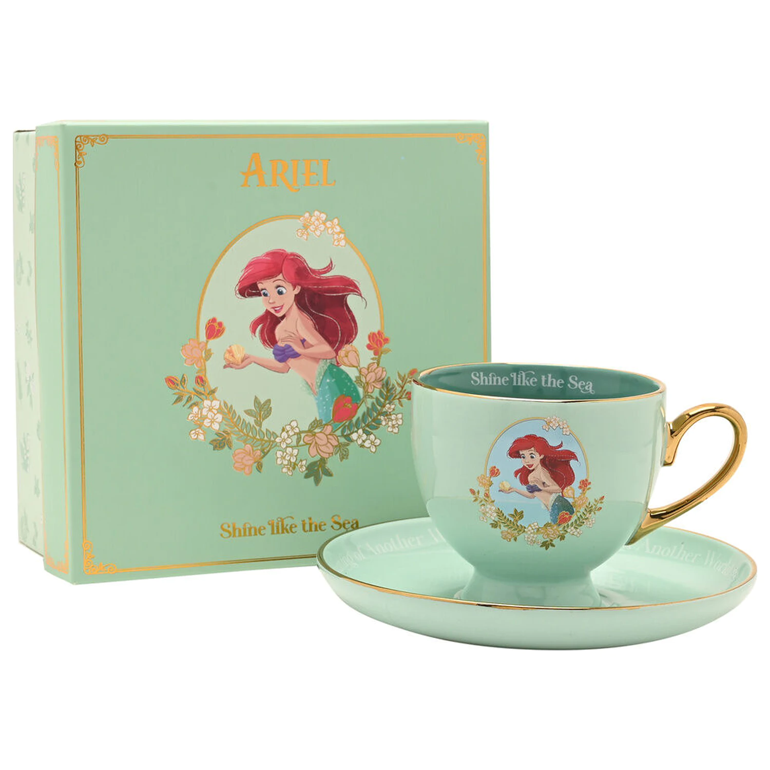 Disney Princess Ariel ceasca de ceai si farfurie poza produsului