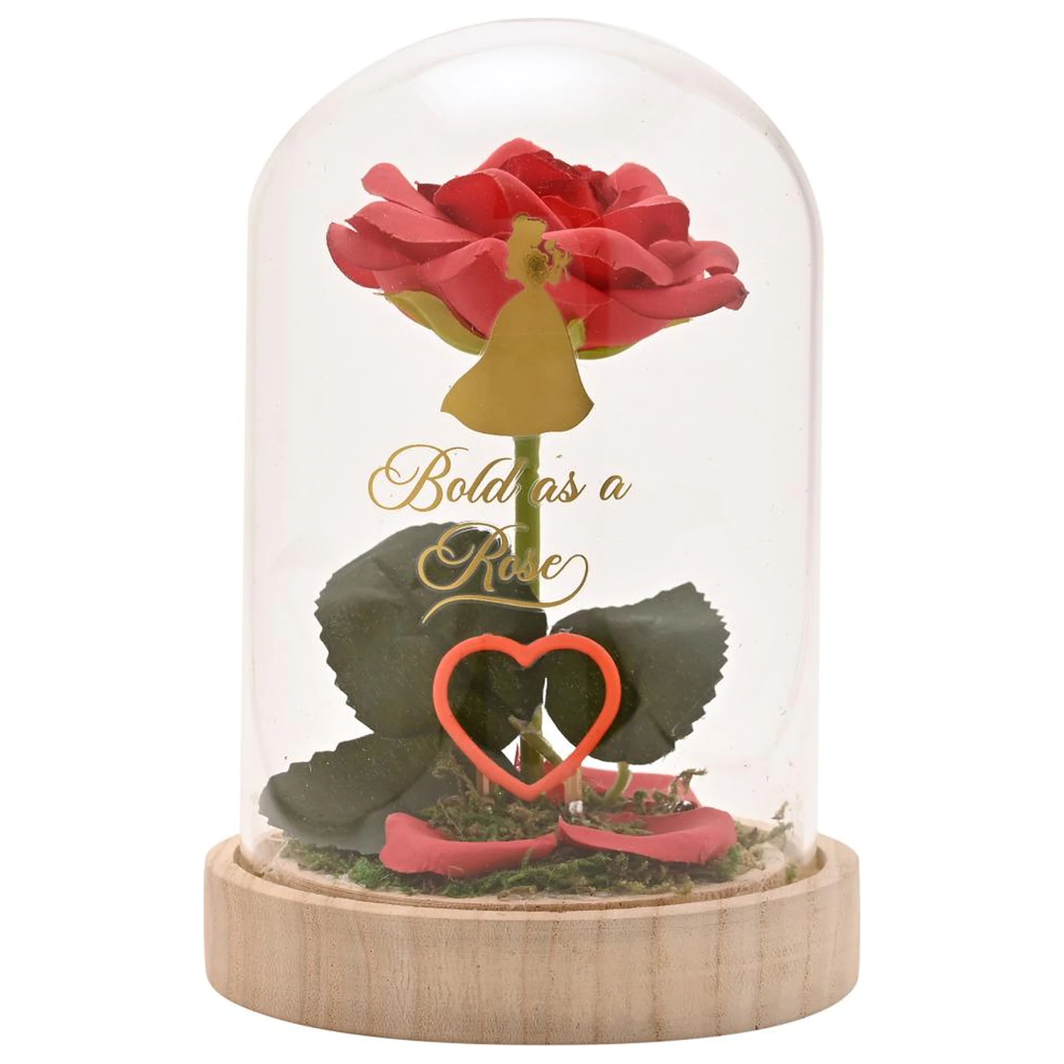 Disney Princess Belle Floral Cloche with a Neon Light poza produsului