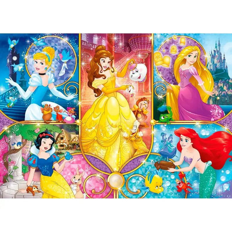 Disney Princess Brilliant puzzle 104 piese poza produsului