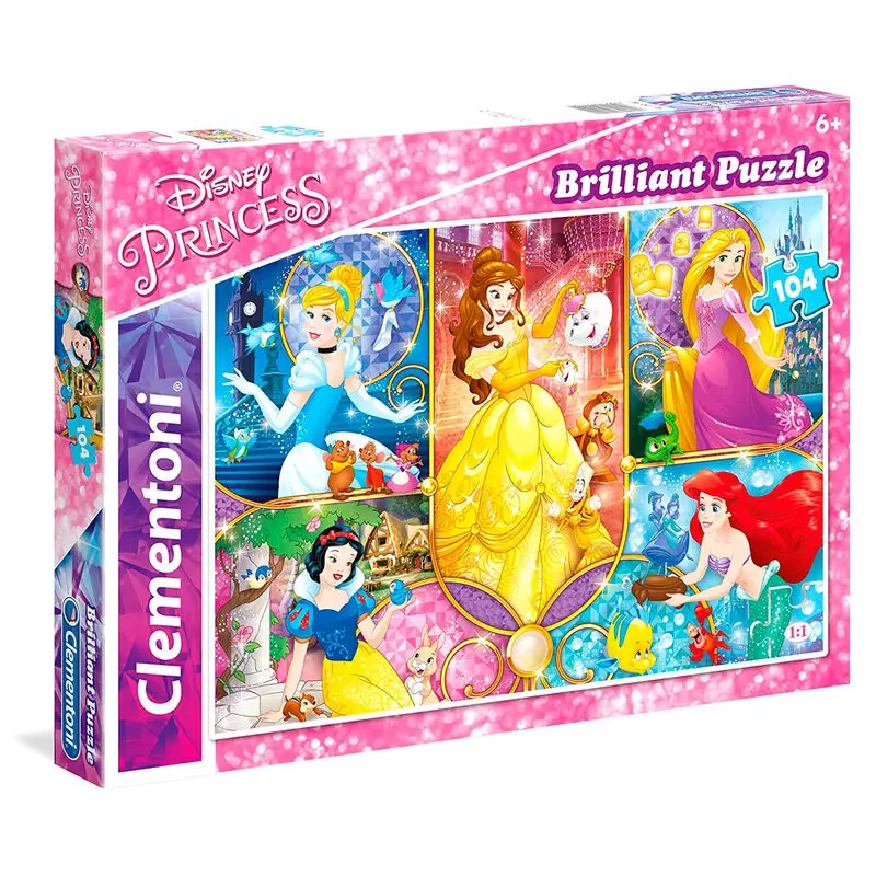 Disney Princess Brilliant puzzle 104 piese poza produsului