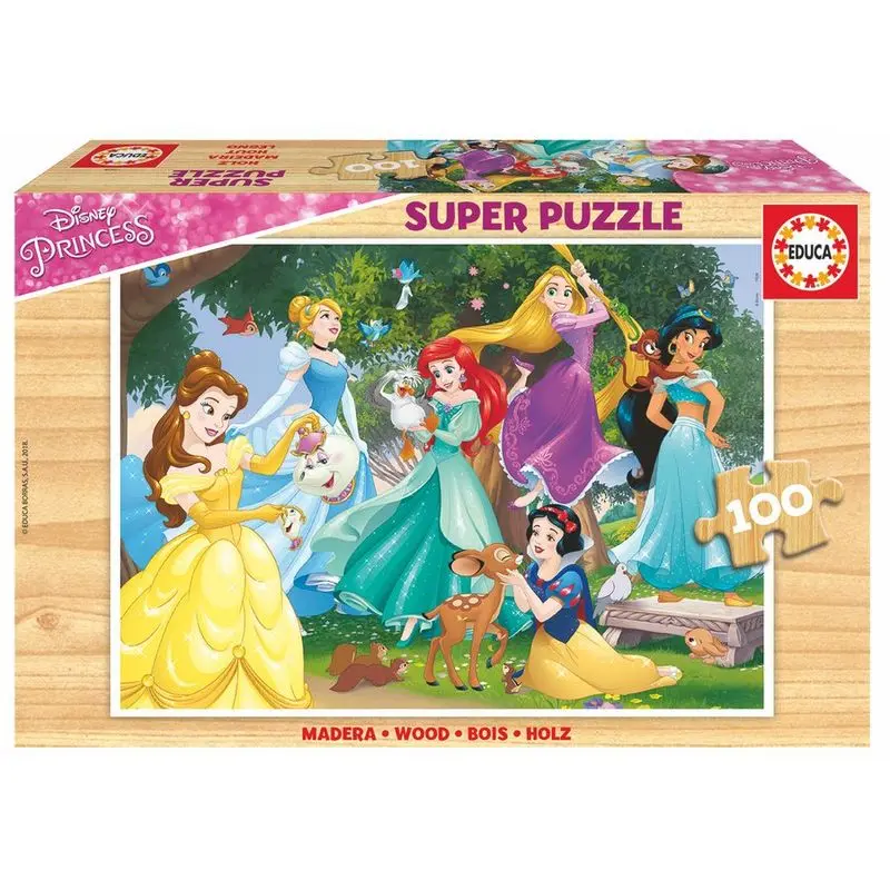 Puzzle din lemn Disney Princess 100 piese poza produsului