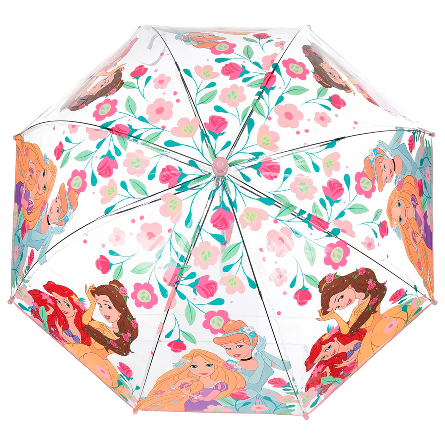 Disney Princesses Fairytale Transparent Kids Umbrella Ø72 cm poza produsului