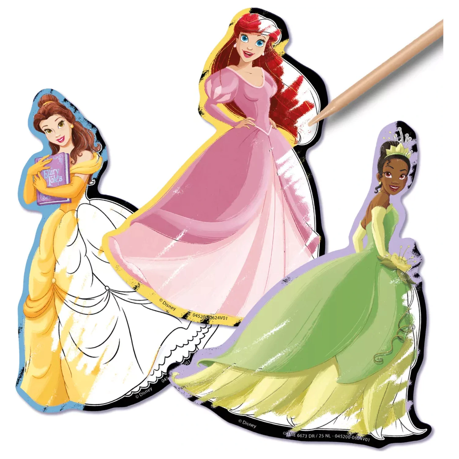 Disney Princess Fairytale scratch art stickers 5 bucati poza produsului