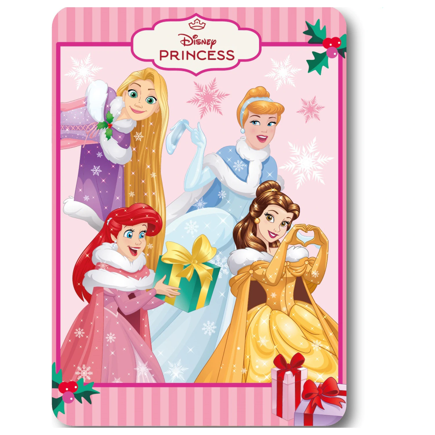 Disney Princess Festive Fairy Christmas Fleece Pătură din lână poza produsului
