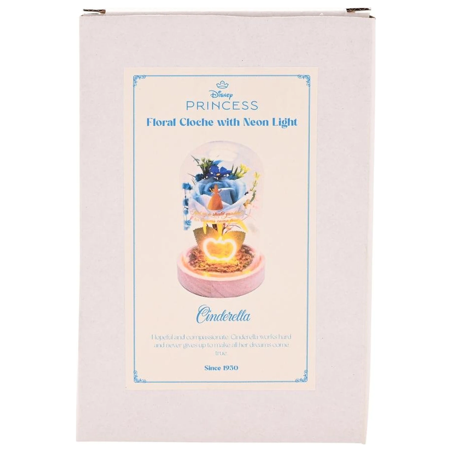 Disney Princess Cinderella Floral Cloche with a Neon Light poza produsului