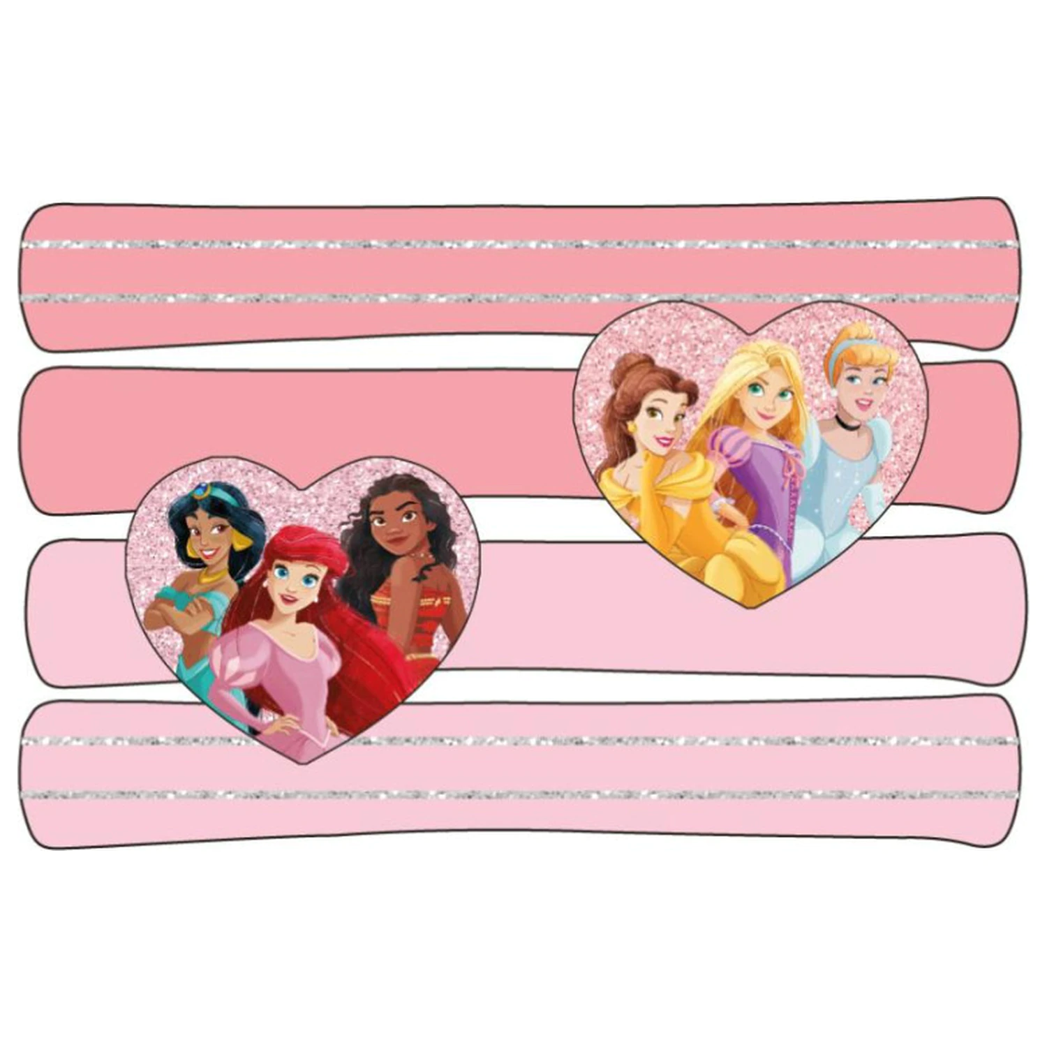 Set elastic de par Disney Princess Heart, 4 buc. poza produsului