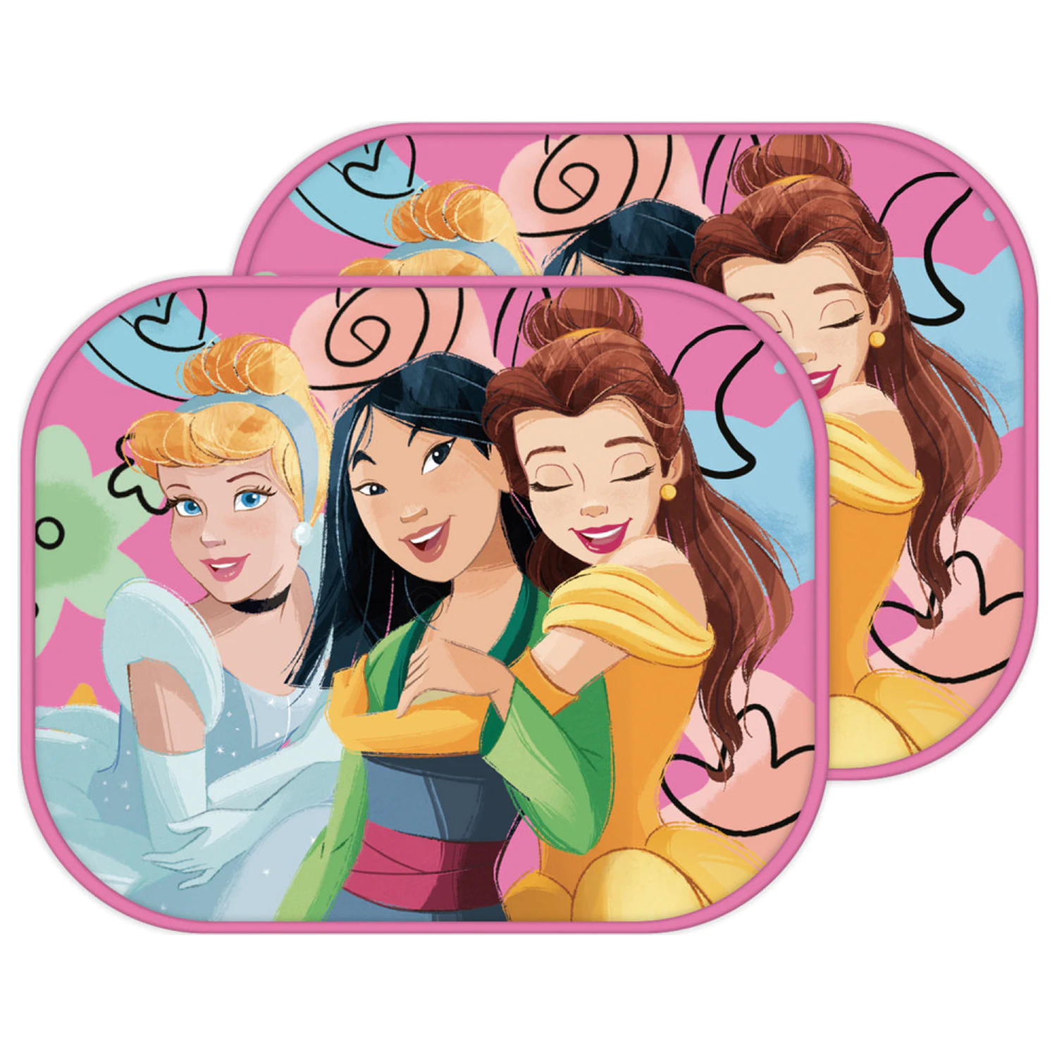 Disney Princess Hug Car Sunshade - pachet 2 bucăți poza produsului
