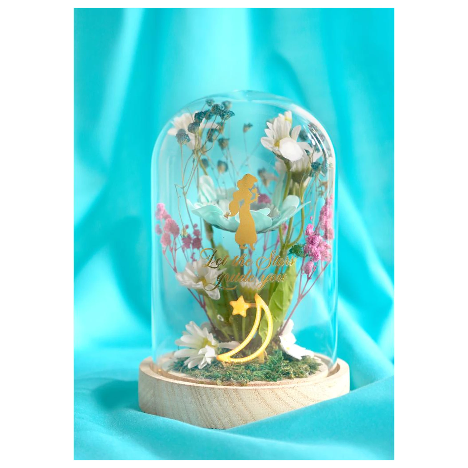 Disney Princess Jasmine Floral Cloche cu o lumină neon poza produsului
