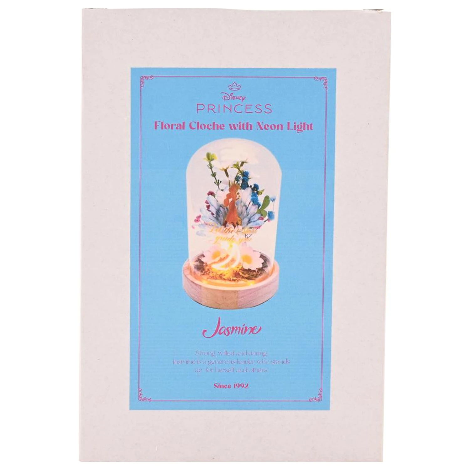Disney Princess Jasmine Floral Cloche cu o lumină neon poza produsului