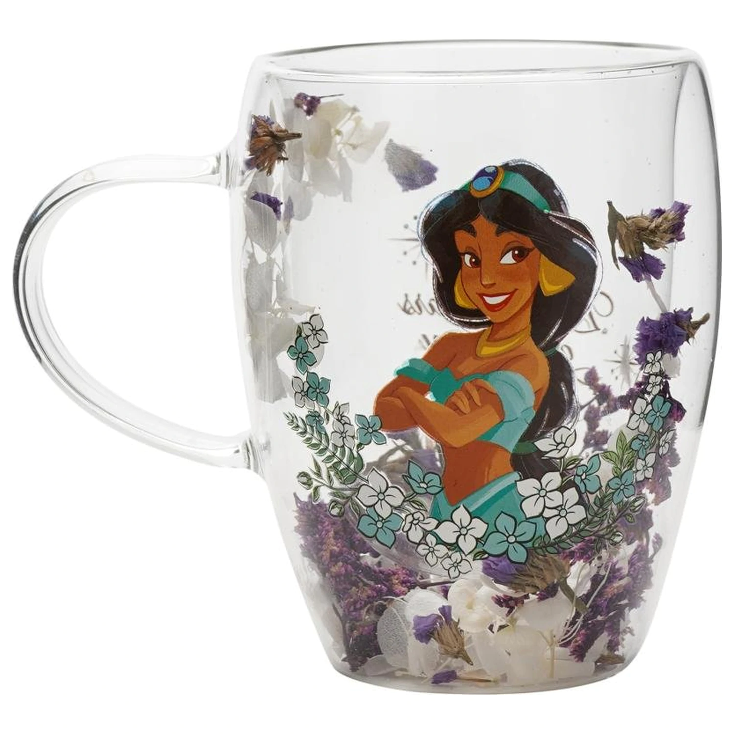 Disney Princess Jasmine Pahar cu flori uscate 300 ml poza produsului