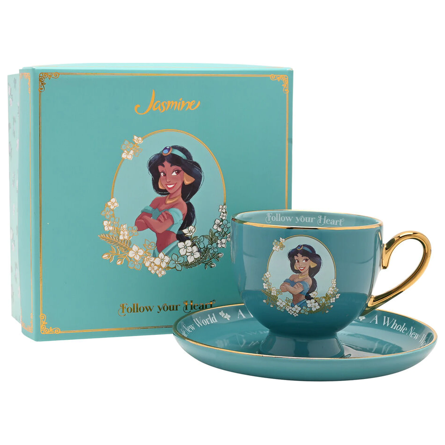 Disney Princess Jasmine ceasca de ceai si farfurie poza produsului