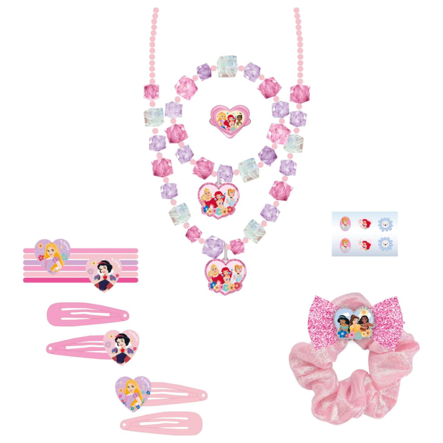 Disney Princess Set Accesorii de Păr și Bijuterii pentru Femei 15 bucăți poza produsului
