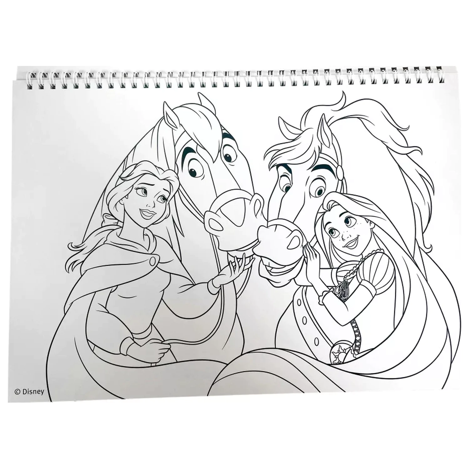 Disney Princesses Life A/4 spiral caiet de schite 40 de coli cu autocolante poza produsului