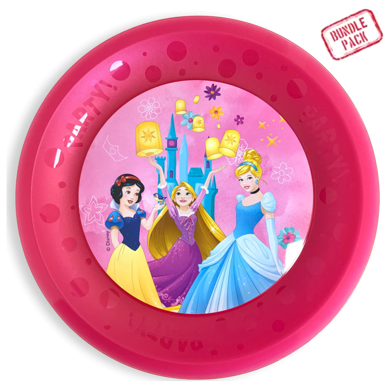 Disney Princess Live Your Story micro premium plastic flat plate set 4 piese 21 cm poza produsului