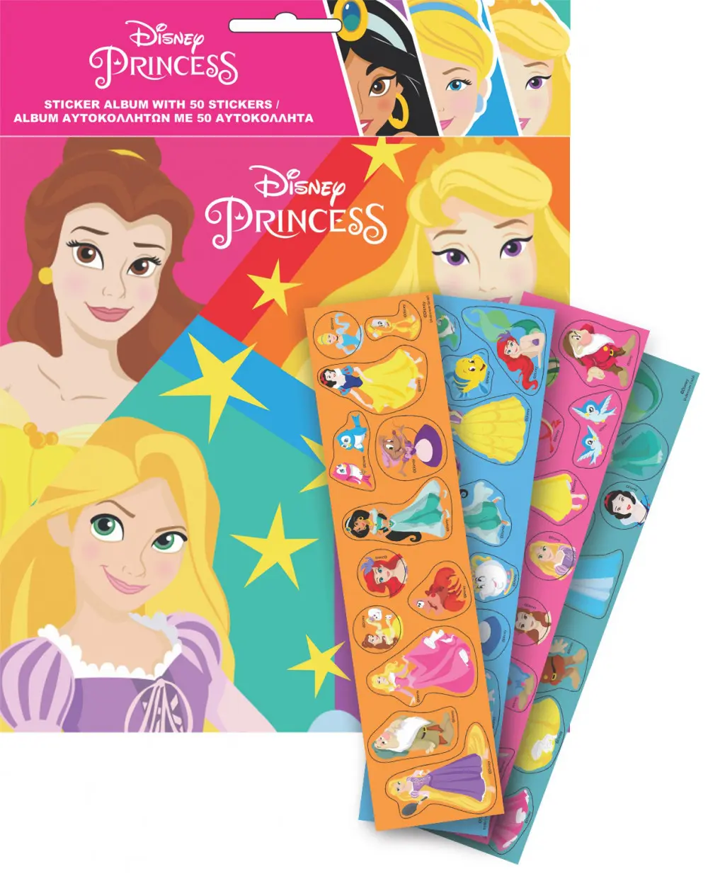 Disney Princess Album de abtibilduri cu 50 de abtibilduri poza produsului