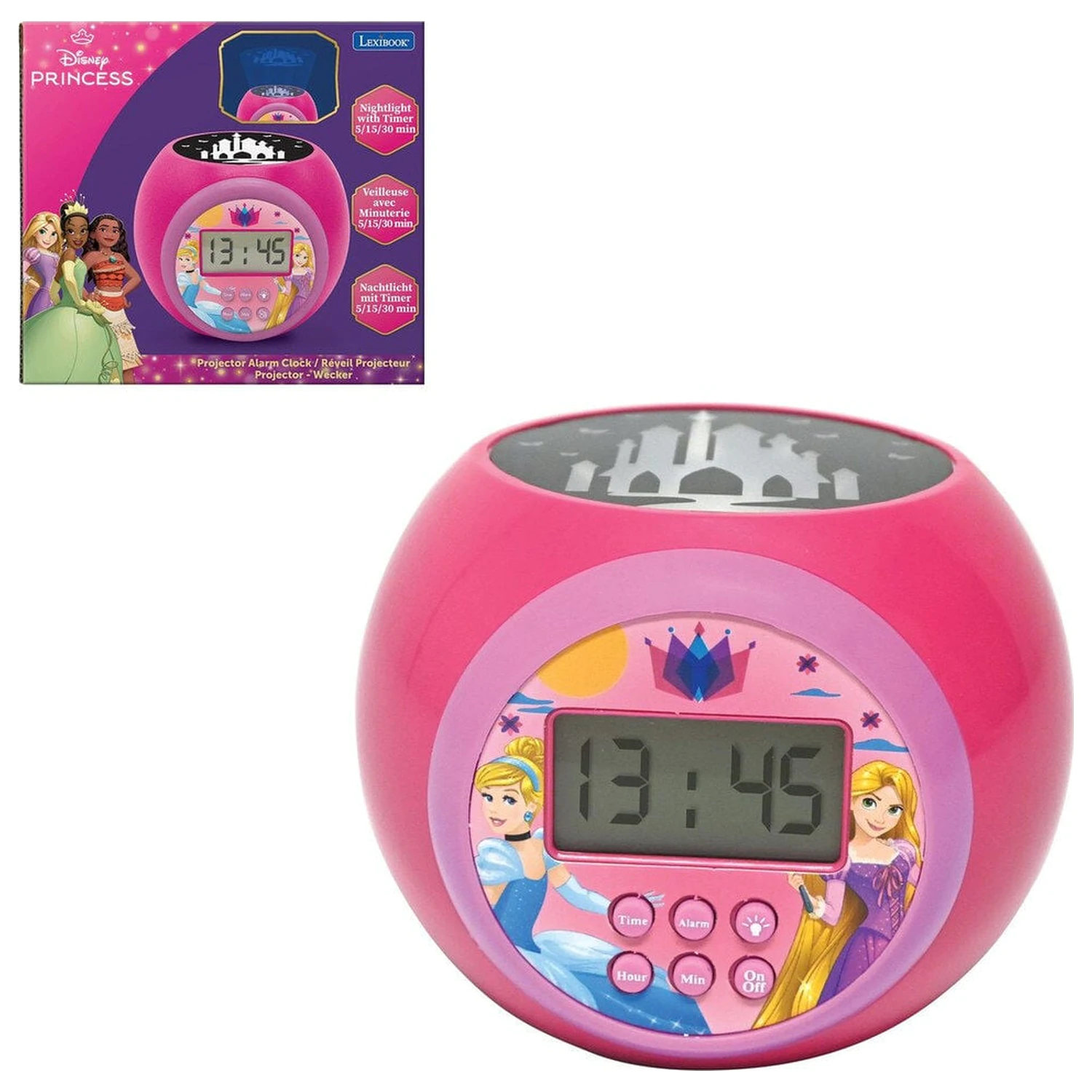 Disney Princess ceas desteptator cu proiector poza produsului
