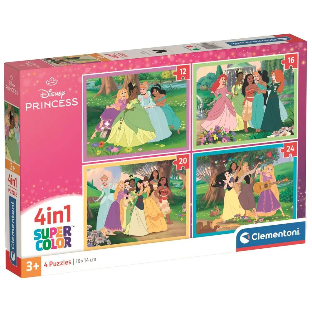 Puzzle Disney Princess 12+16+20+24 piese poza produsului