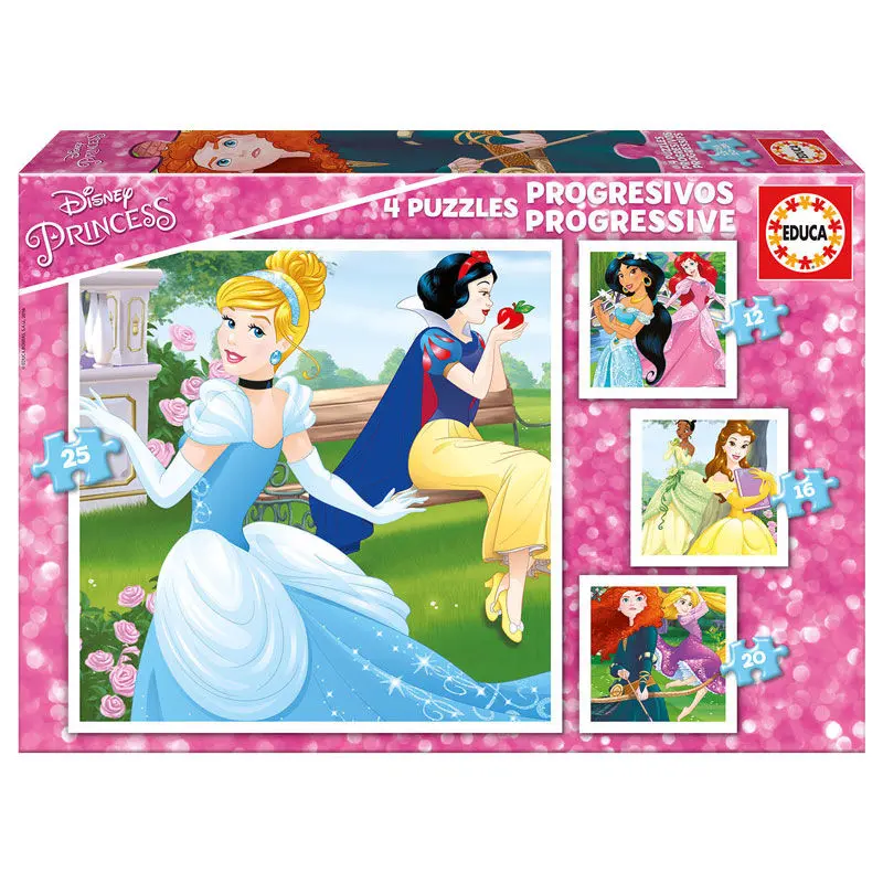 Puzzle Disney Princess 12-16-20-25 piese poza produsului