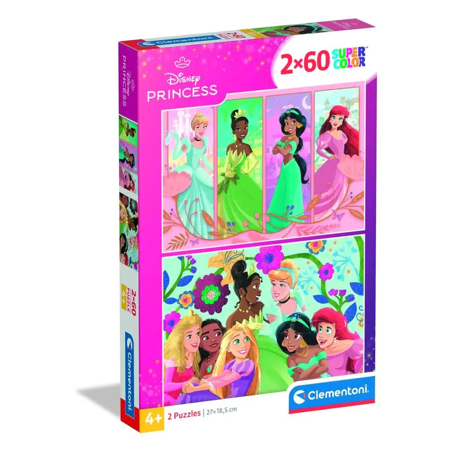 Disney Princess puzzle 2 x 60 piese poza produsului