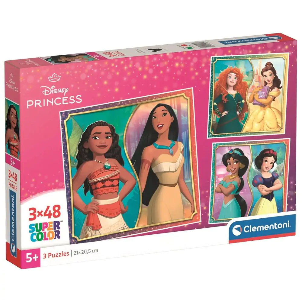 Puzzle Disney Princess 3 x 48 piese poza produsului