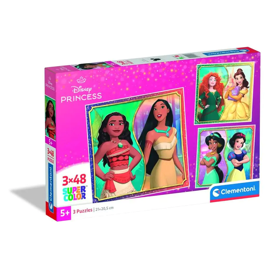 Puzzle Disney Princess 3 x 48 piese poza produsului