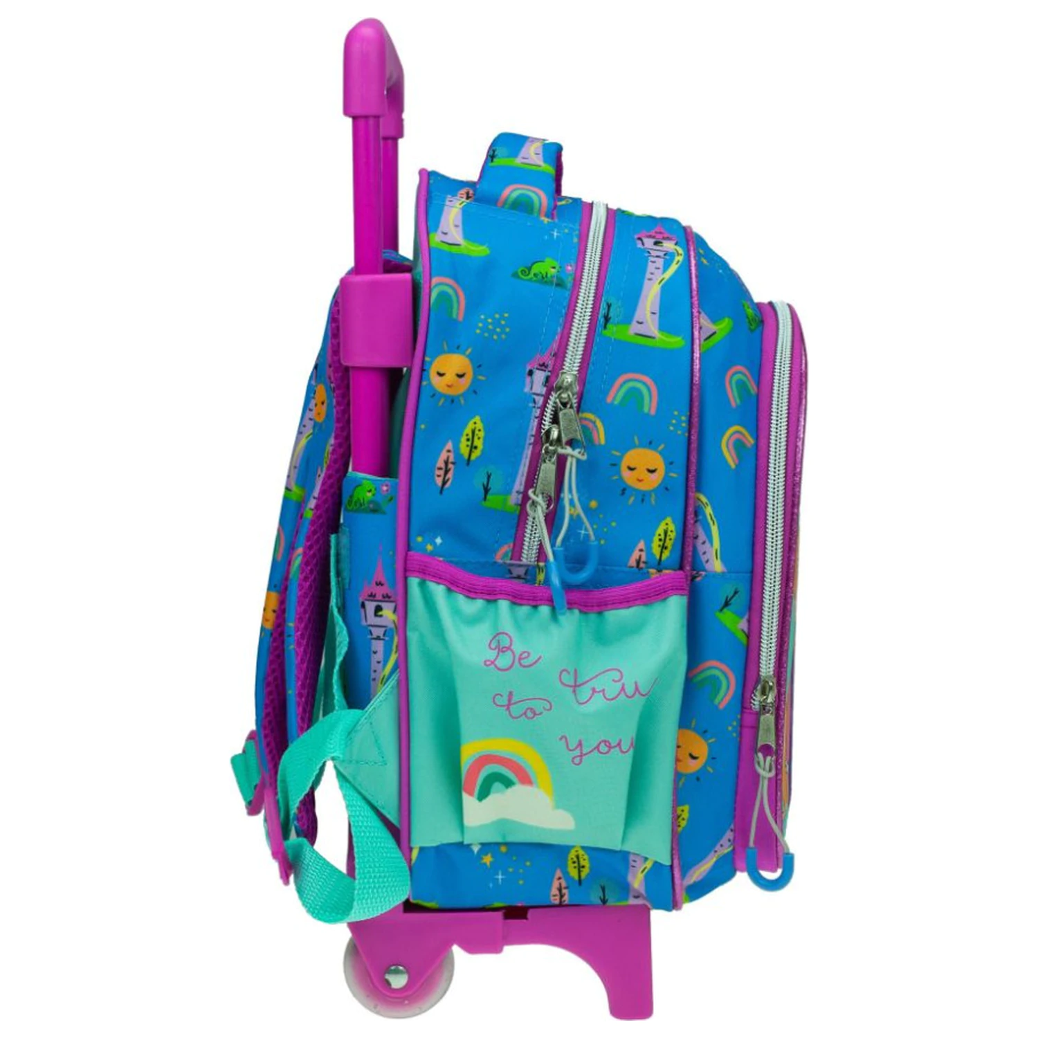 Disney Princess Rapunzel ghiozdan rulant prescolar, geanta 30 cm poza produsului