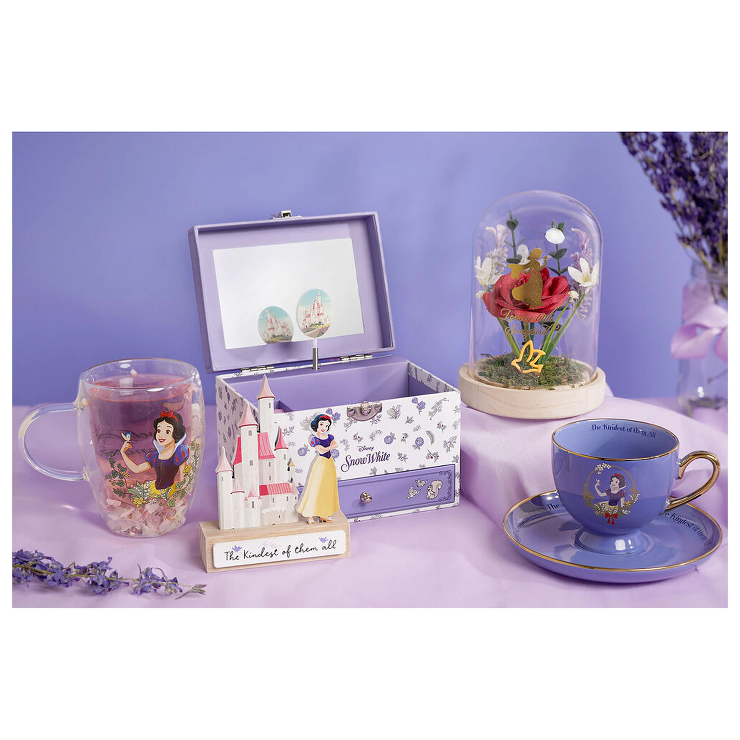 DISNEY PRINCESS Snow White Pahar cu flori uscate 300 ml poza produsului