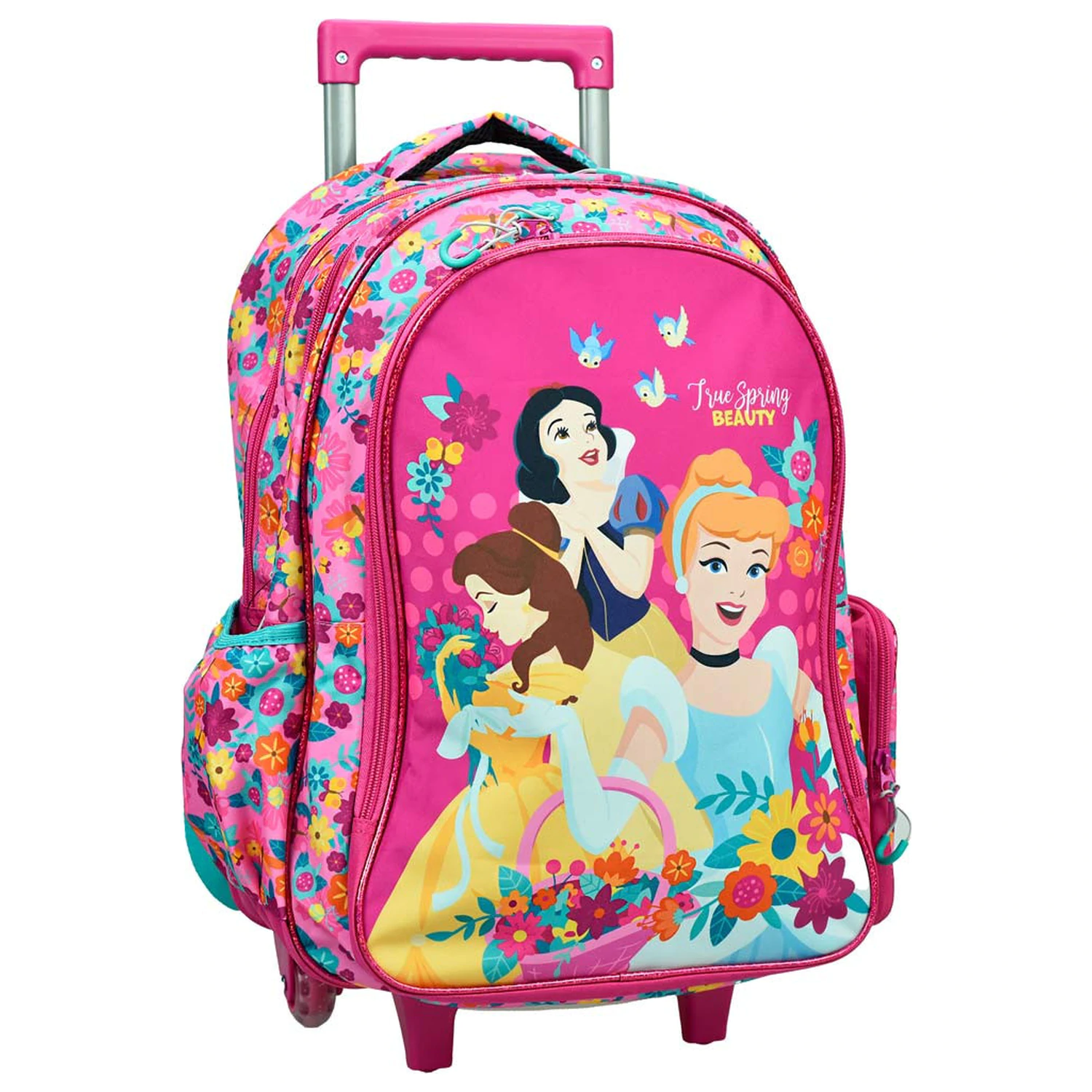 Disney Princesses Spring Rolling Ghiozdan de scoala cu roti, 46 cm poza produsului
