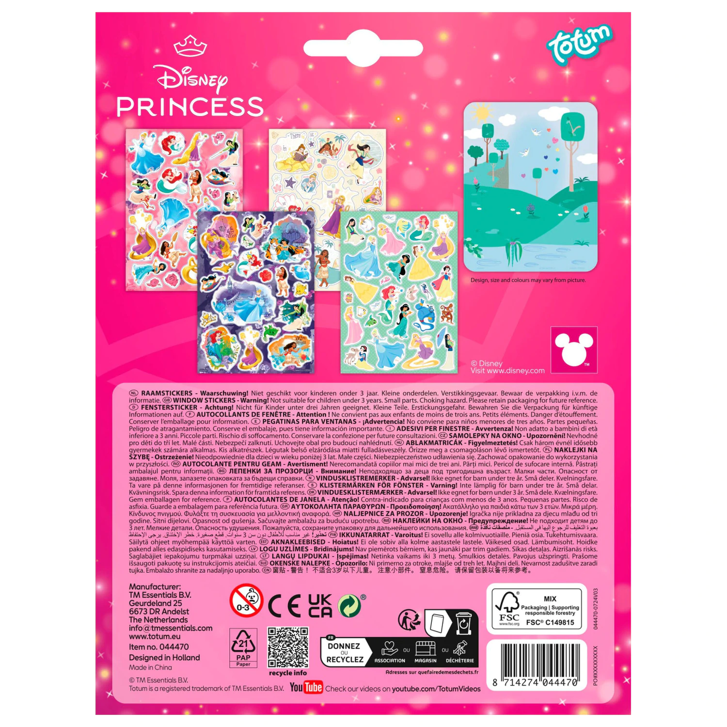 Disney Princess Story window set de autocolante poza produsului