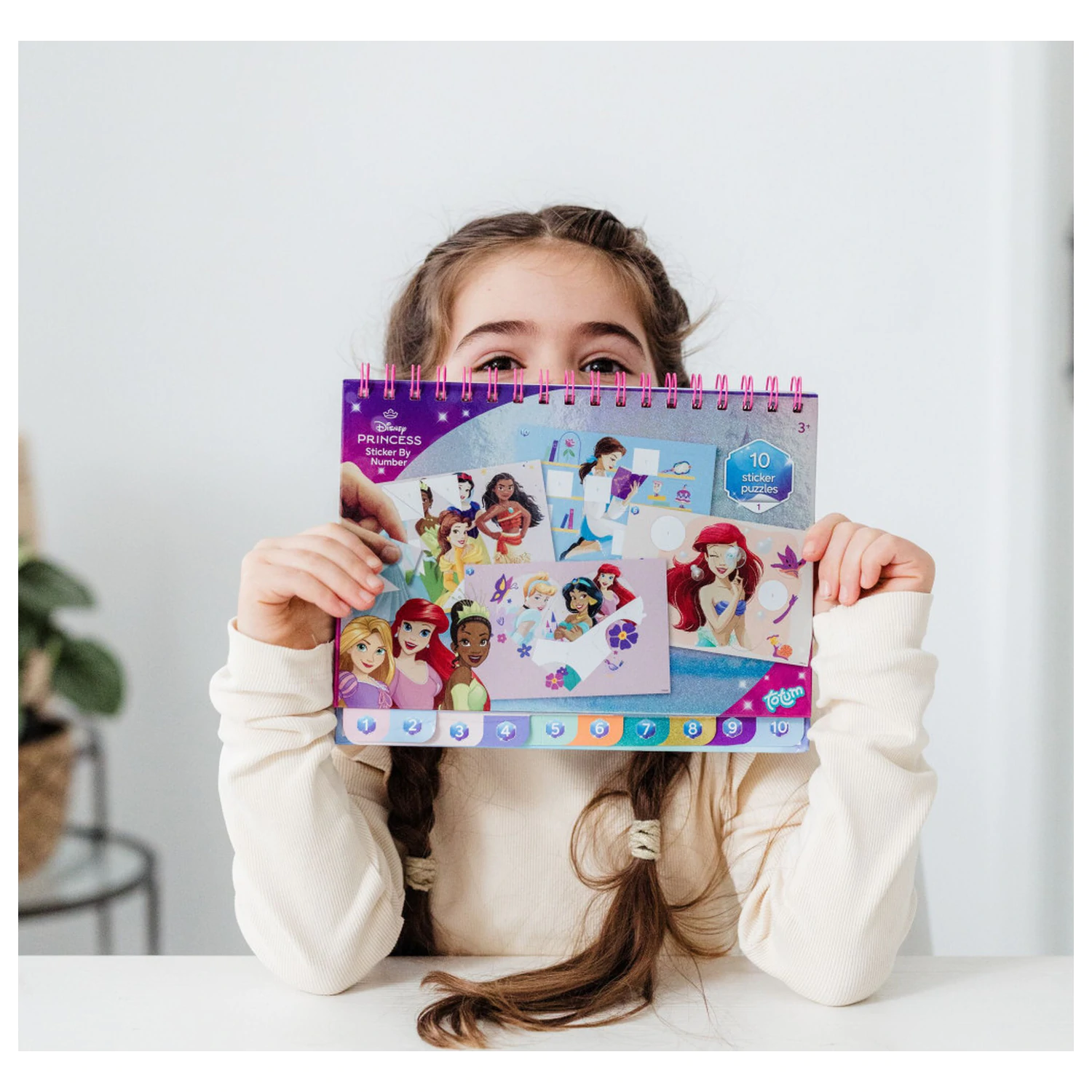 Disney Princess Story Puzzle Sticker and Coloring Set poza produsului