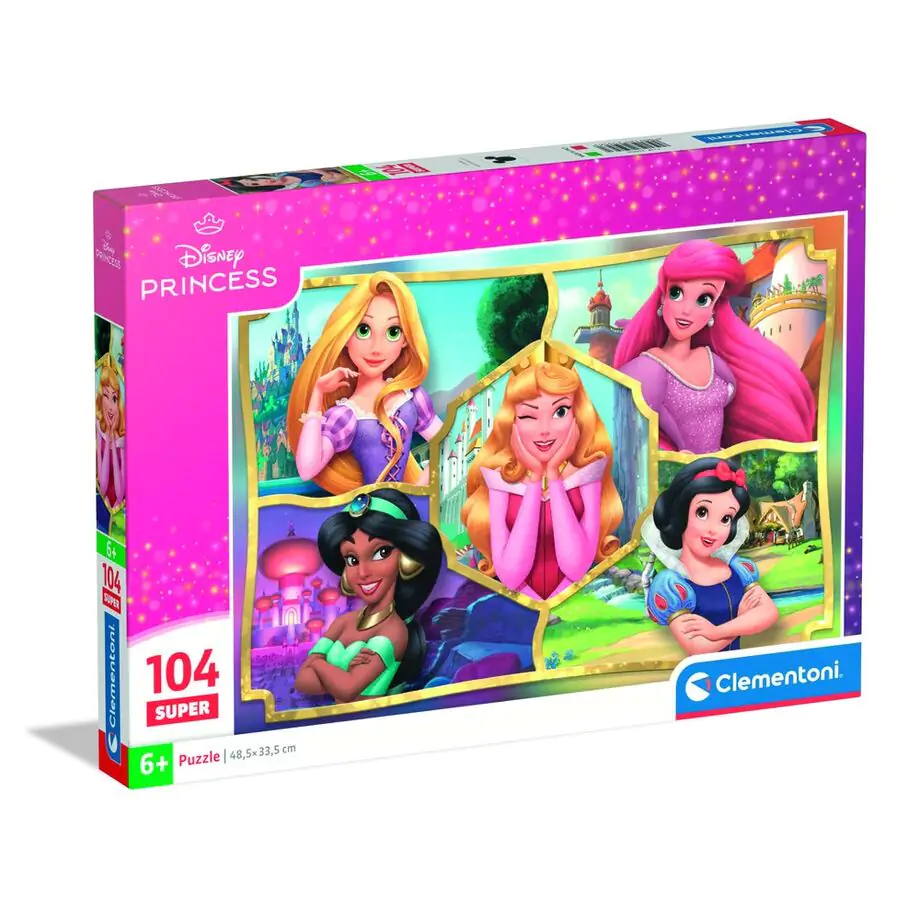 Disney Princess super puzzle 104 piese poza produsului