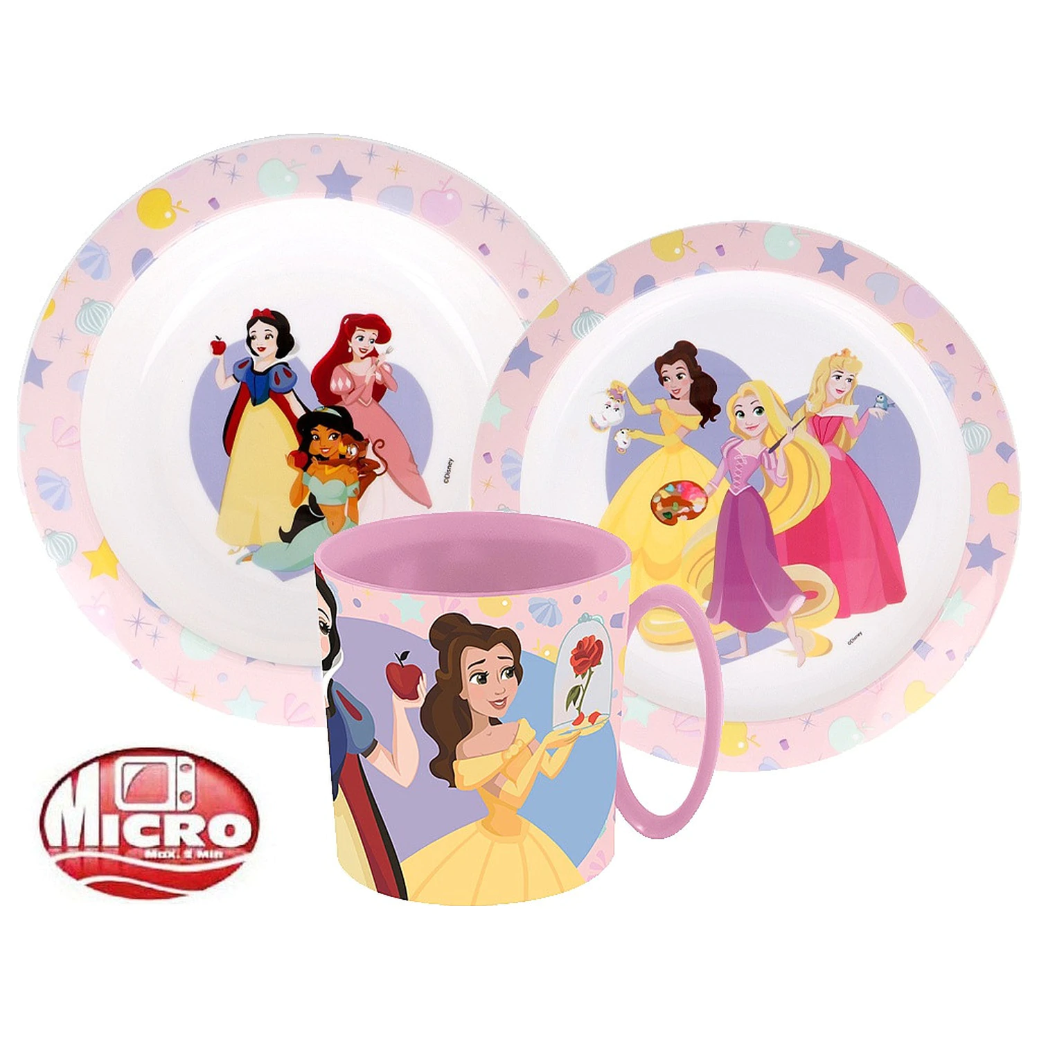 Disney Princess True Set de vase, Set Micro Plastic cu cana poza produsului