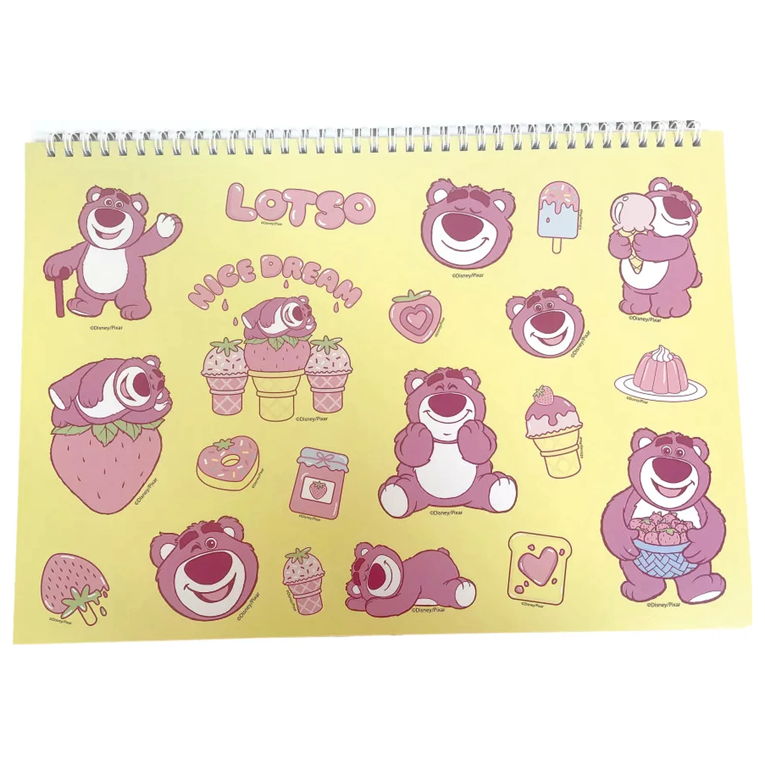 Disney Toy Story Lotso A4 Bloc de desen spiralat 40 coli cu autocolante poza produsului