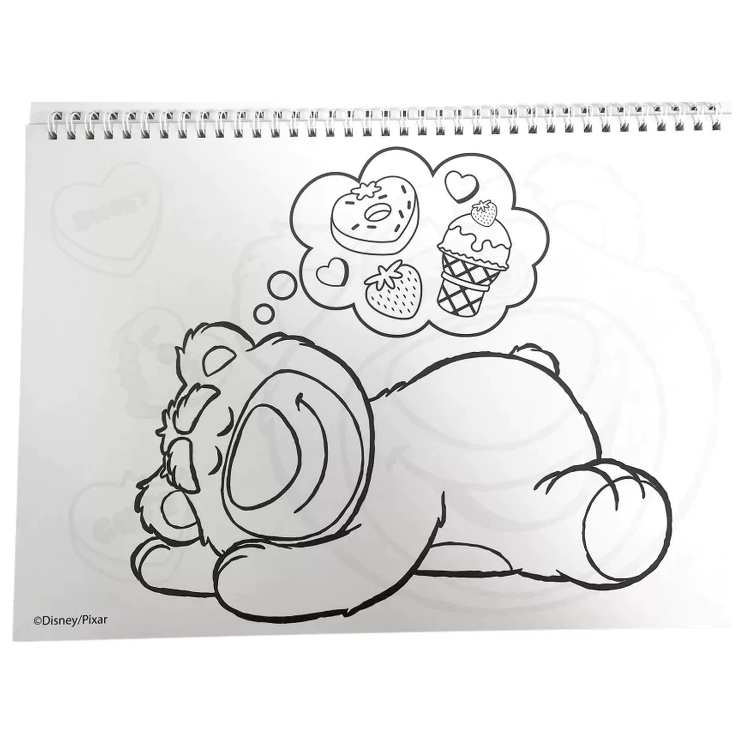 Disney Toy Story Lotso A4 Bloc de desen spiralat 40 coli cu autocolante poza produsului