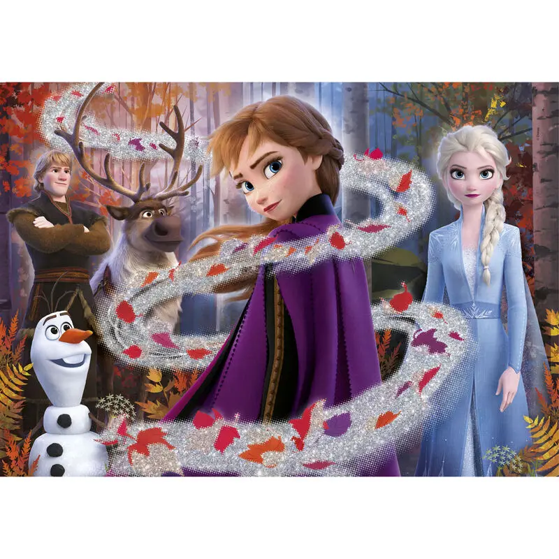 Disney Frozen 2 Glitter Effect puzzle 104 piese poza produsului