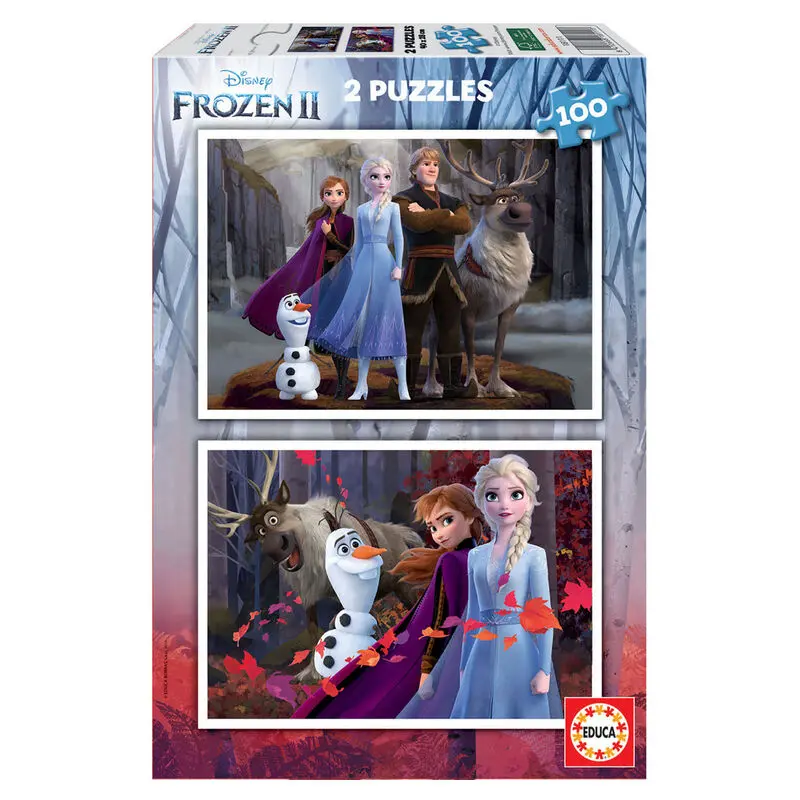 Disney Frozen 2 puzzle 2x100 piese poza produsului