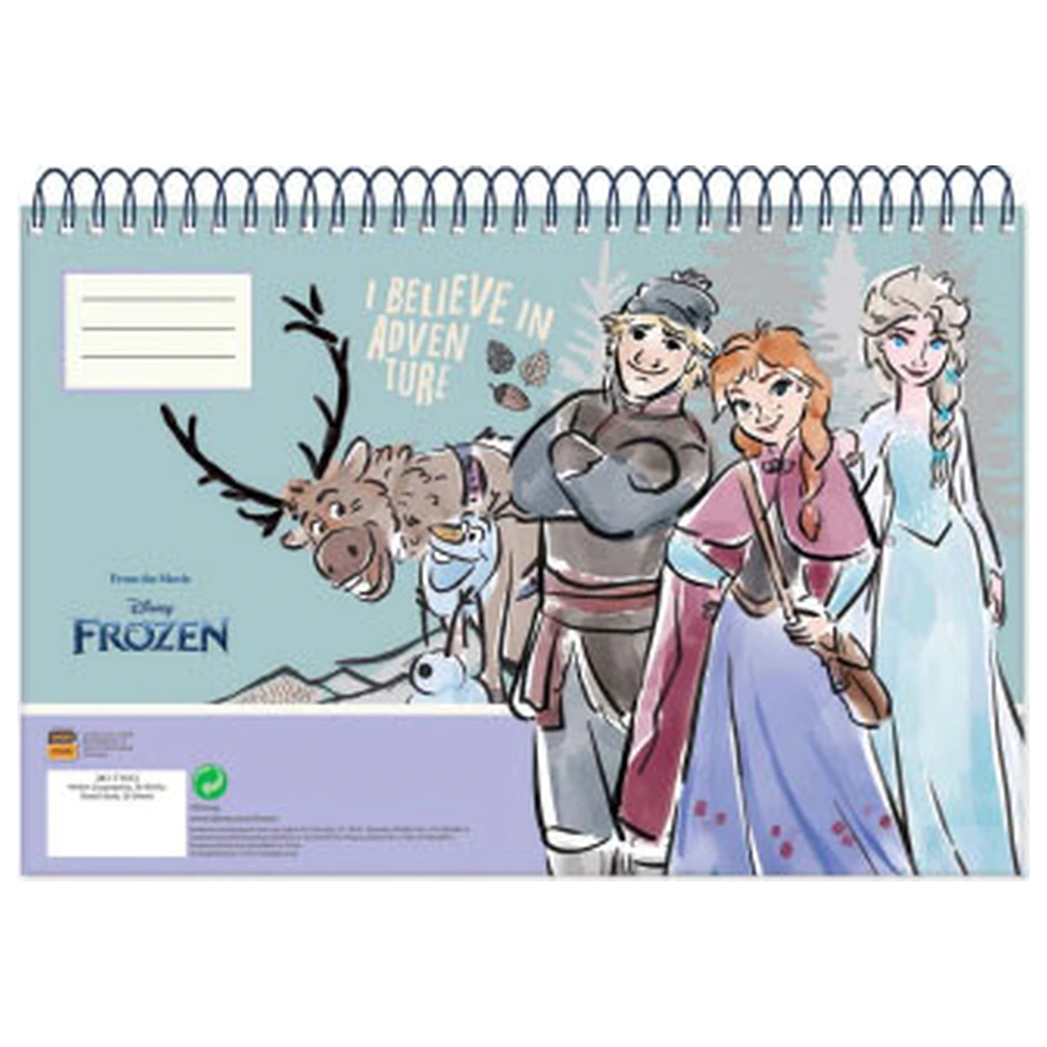 Disney Frozen Adventure A/4 Bloc de desen spiralat 30 foi poza produsului