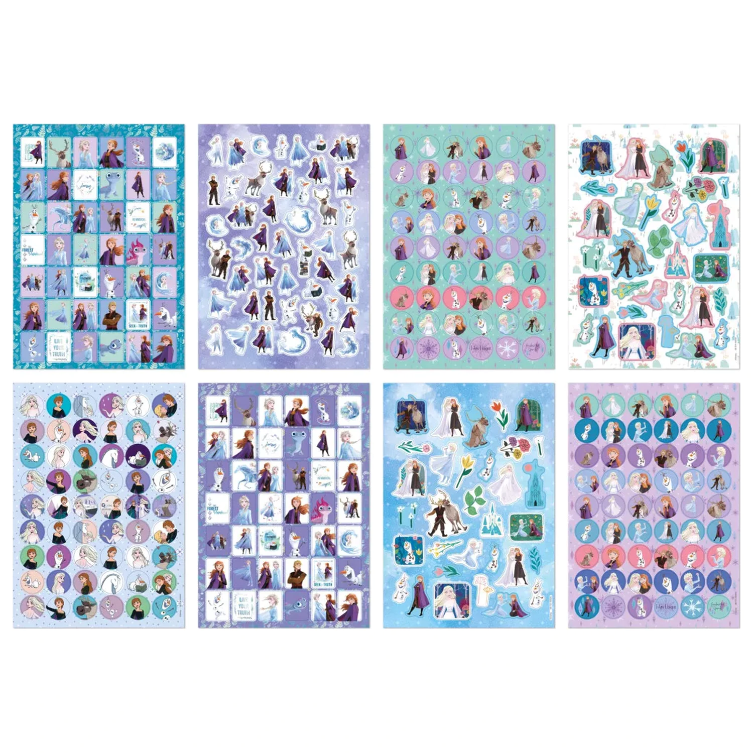 Disney Frozen Adventure Glitter Sticker Album 8 coli poza produsului