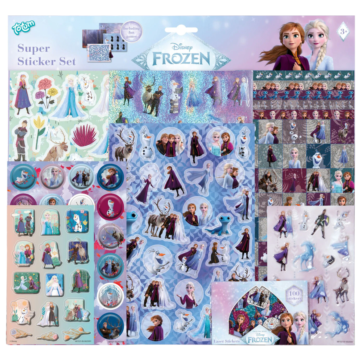 Disney Frozen Adventure Super Set cu Autocolante si Joc poza produsului