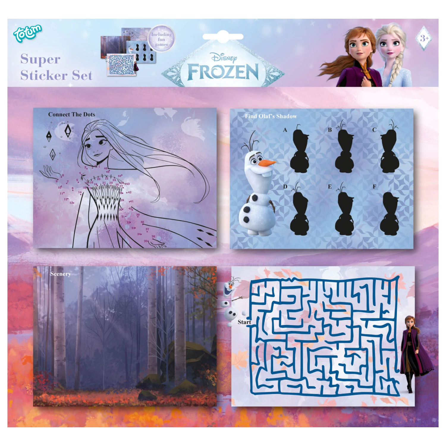 Disney Frozen Adventure Super Set cu Autocolante si Joc poza produsului
