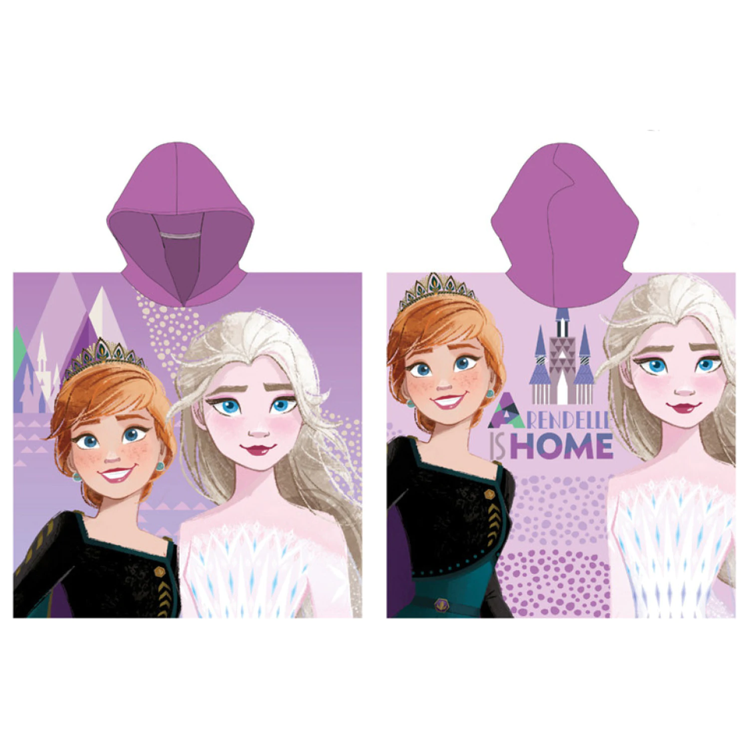 Disney Frozen Arendelle Beach Prosop Poncho poza produsului